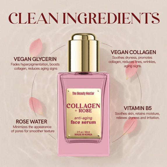 Collagen + Rose Anti-Aging Face Serum
