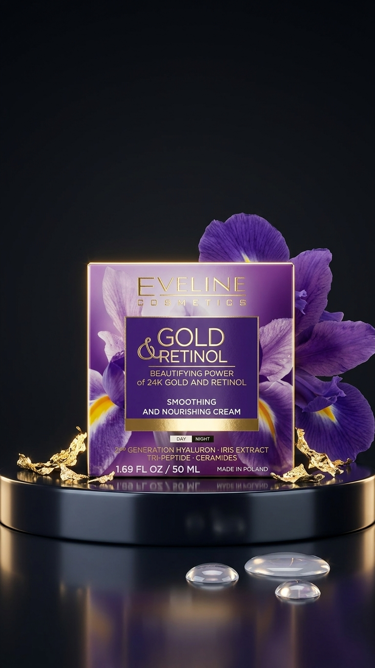 Eveline Cosmetics Gold & Retinol Smoothing and Nourishing Cream (50ml)